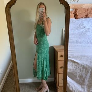 COPY - Green Polka Dot Reformation Dress